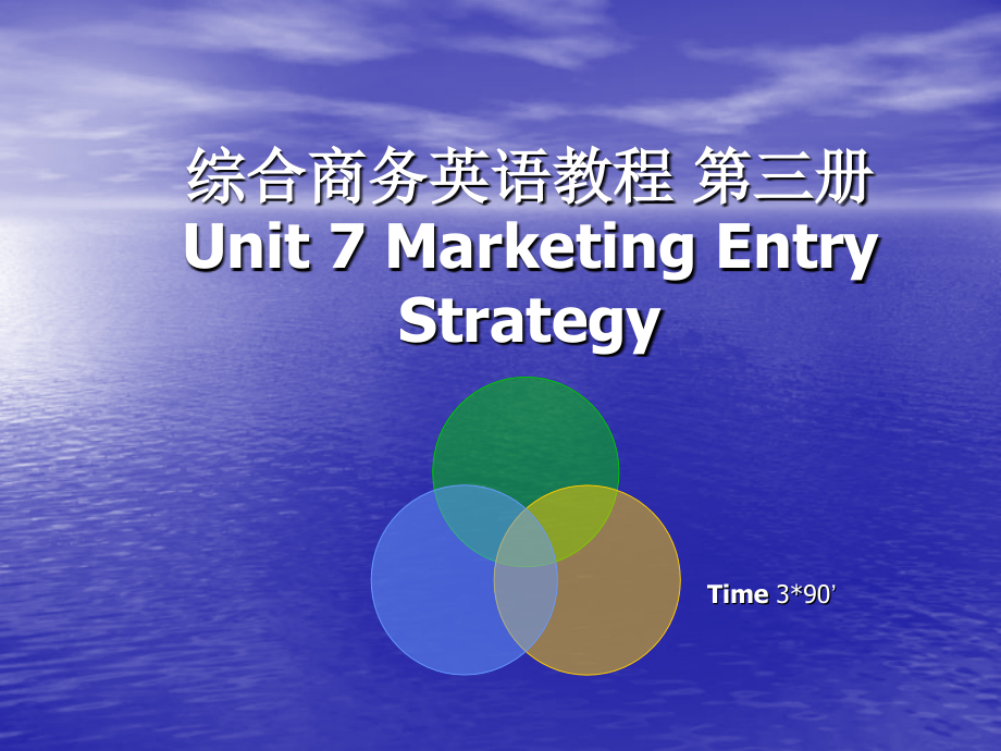 综合商务英语教程第三册unit-7Marketing-Entry-Strategy.ppt_第1页