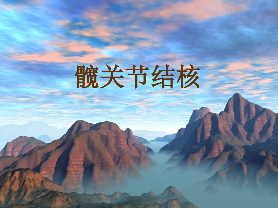 髋关节结核CT表现.ppt_第1页
