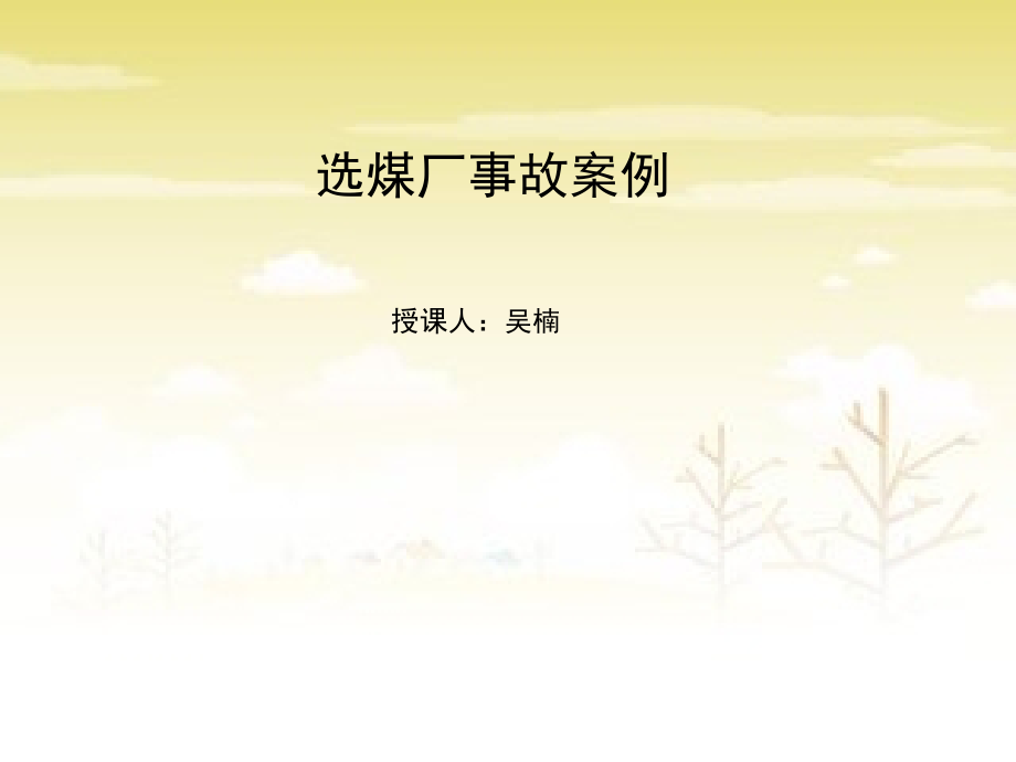 选煤厂事故案例.ppt_第1页