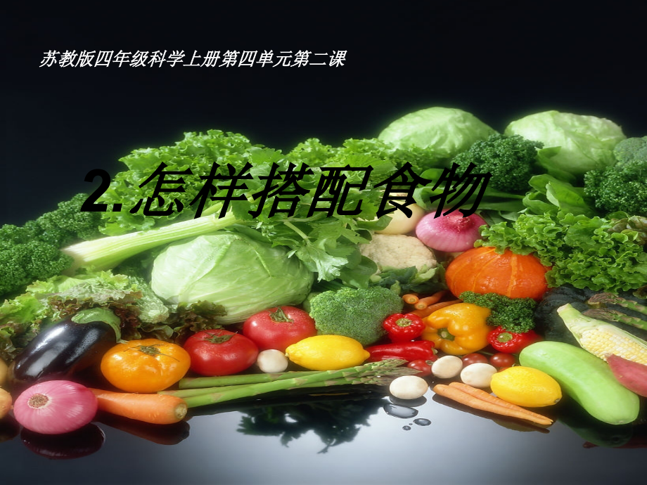 苏教版本小学四年级科学上册《怎样搭配食物》课件.ppt_第1页