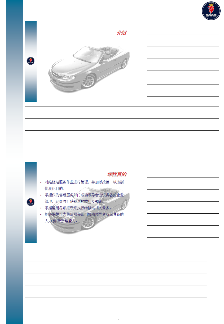 SAAB售后服务经营与管理手册.ppt_第1页