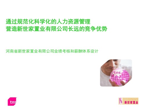 河南省新世家置业有限公司业绩考核和薪酬体系设.ppt