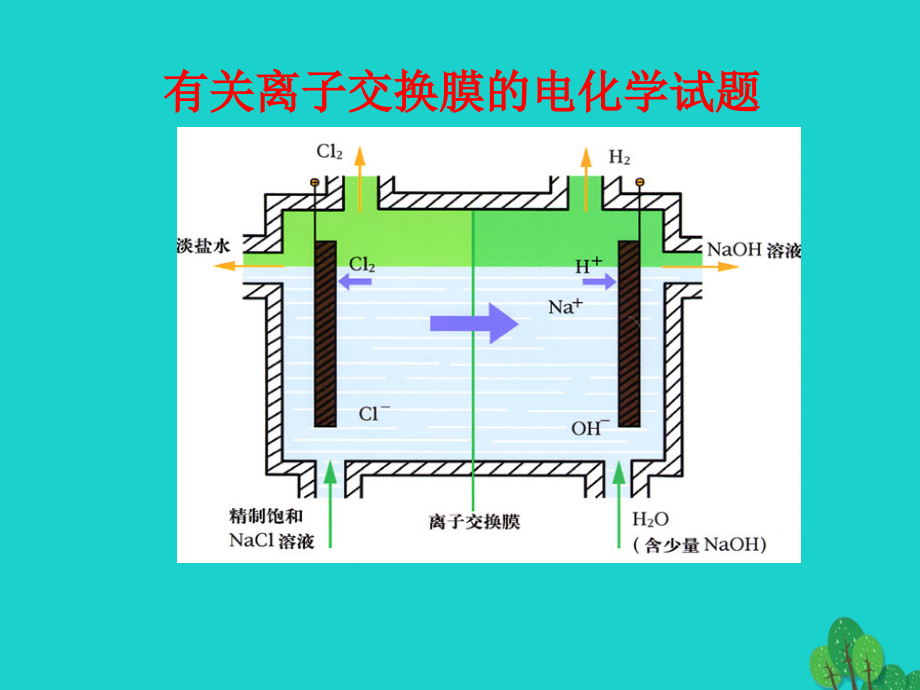 高三化学有关离子交换膜的电化学试题复习.ppt_第1页