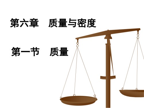 第六章质量与密度第一节质量ppt课件.ppt