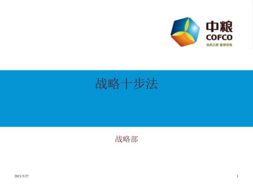中粮集团战略十步法【优质PPT】.ppt