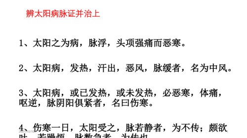 辨太阳病脉证并治上第五.ppt