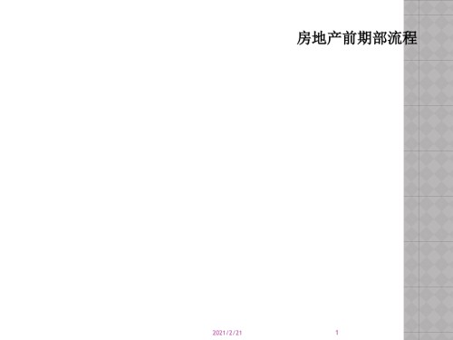 房地产前期部流程.ppt