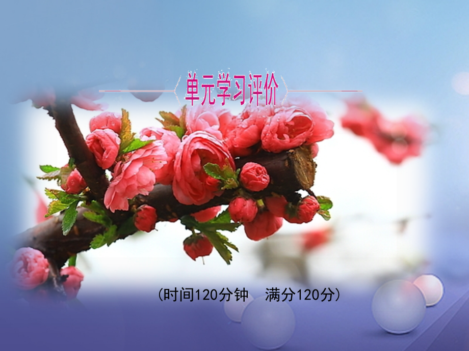 七年级语文上册第五单元学习评价.ppt_第1页