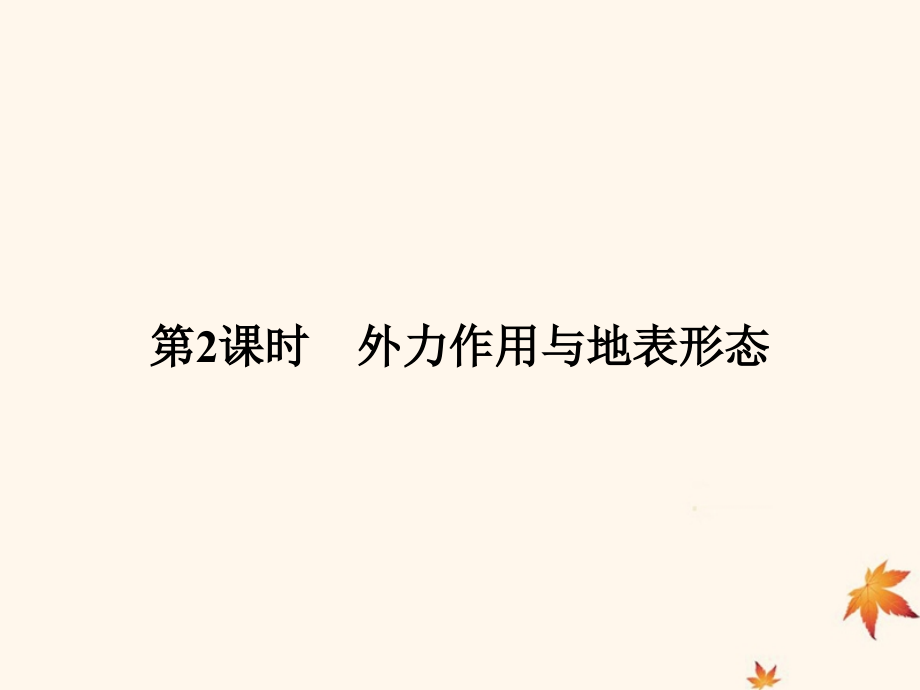 高中地理第二章自然环境中的物质运动和能量交换2.2.2外力作用与地表形态课件湘教版.ppt_第1页