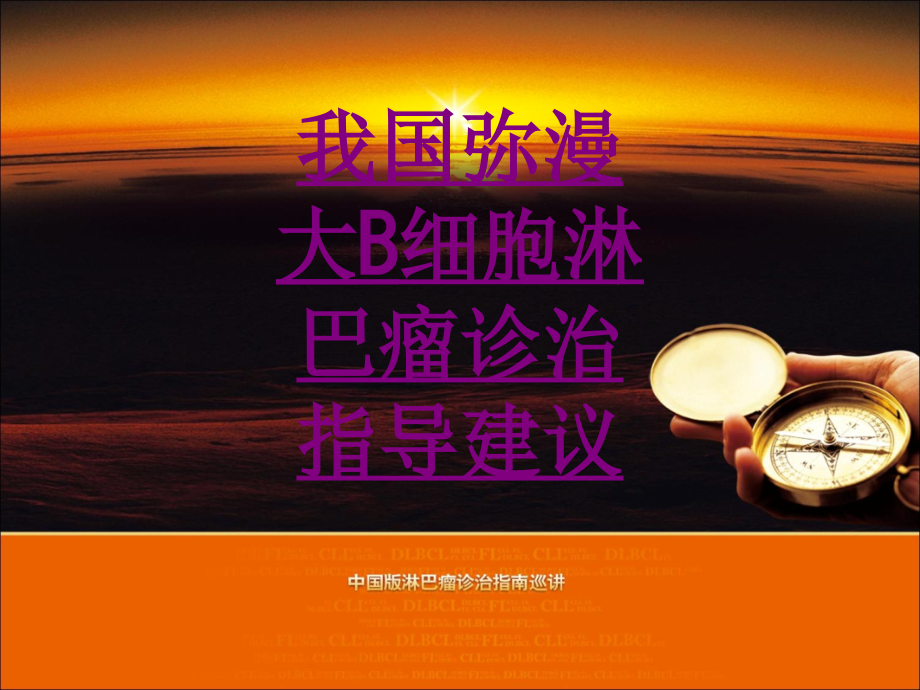 医学我国弥漫大B细胞淋巴瘤诊治指导建议.ppt_第1页