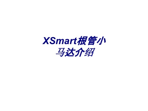 XSmart根管小马达介绍.ppt