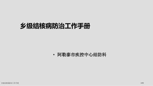 乡级结核病防治工作手册.pptx