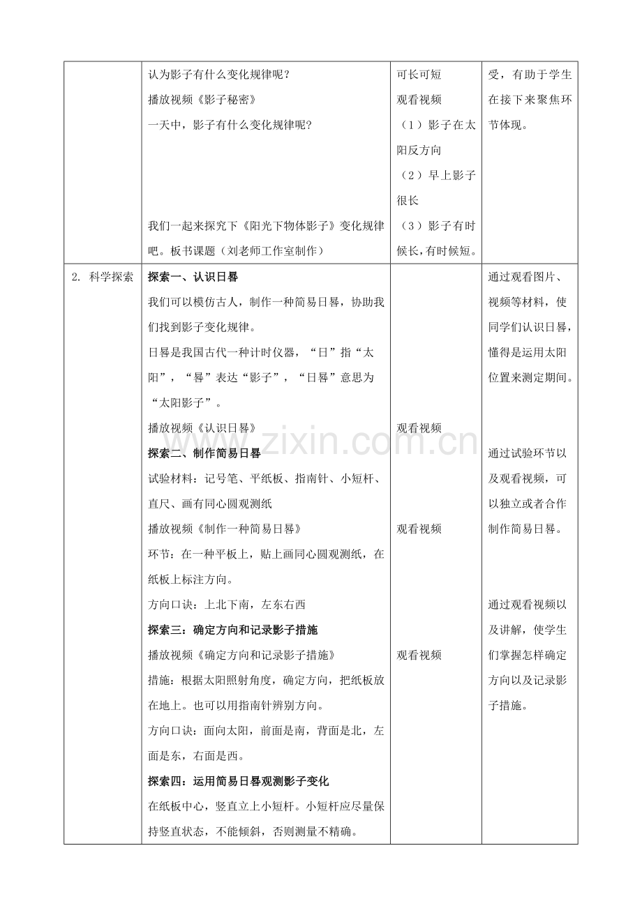 2025年科学教科版小学科学三年级下册3.2阳光下物体的影子教案.doc_第2页