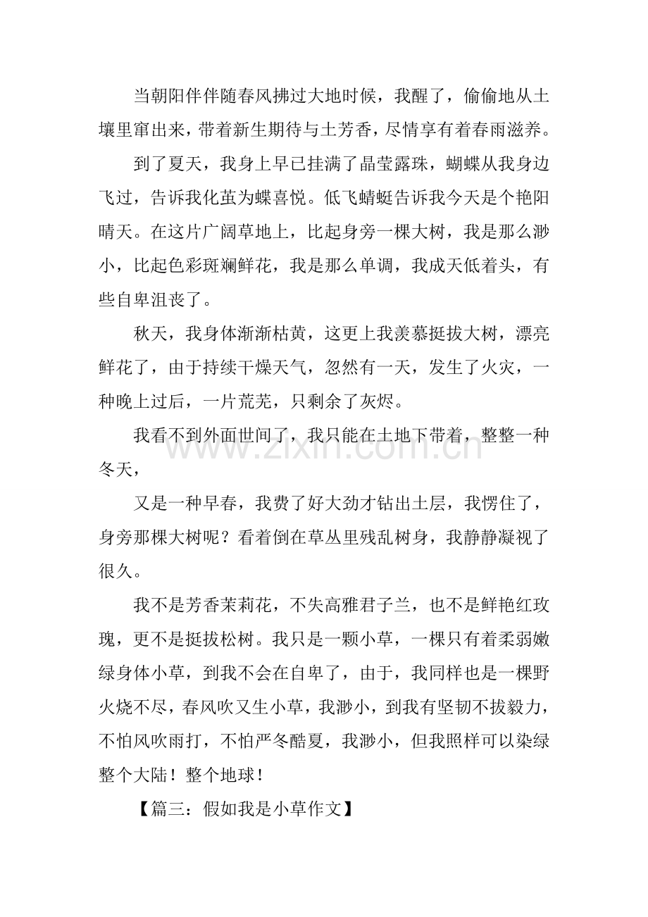 2025年假如我是小草作文.docx_第2页