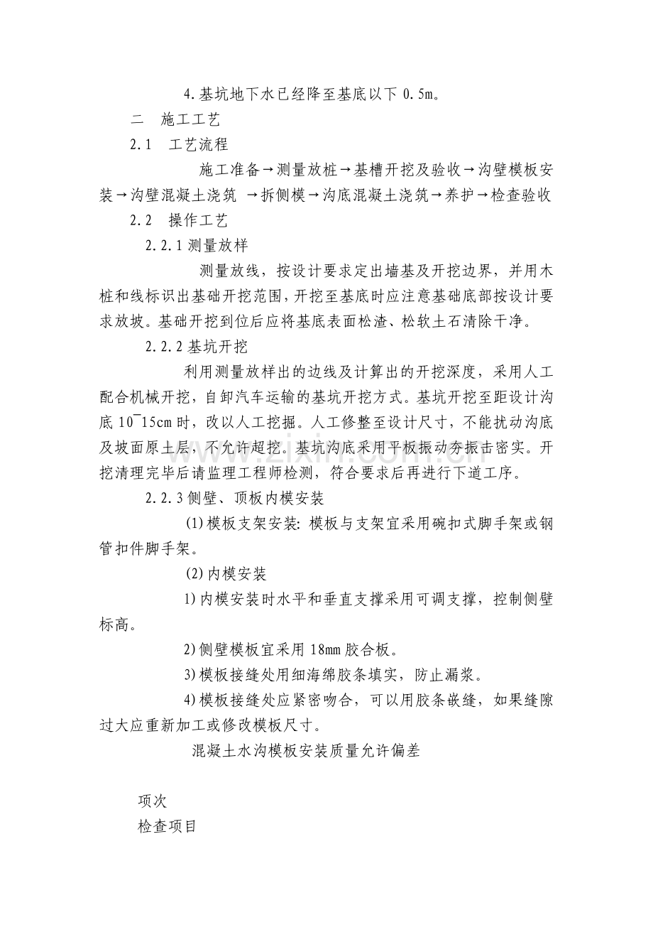 现浇排水沟技术交底内容应知应会清单.docx_第2页