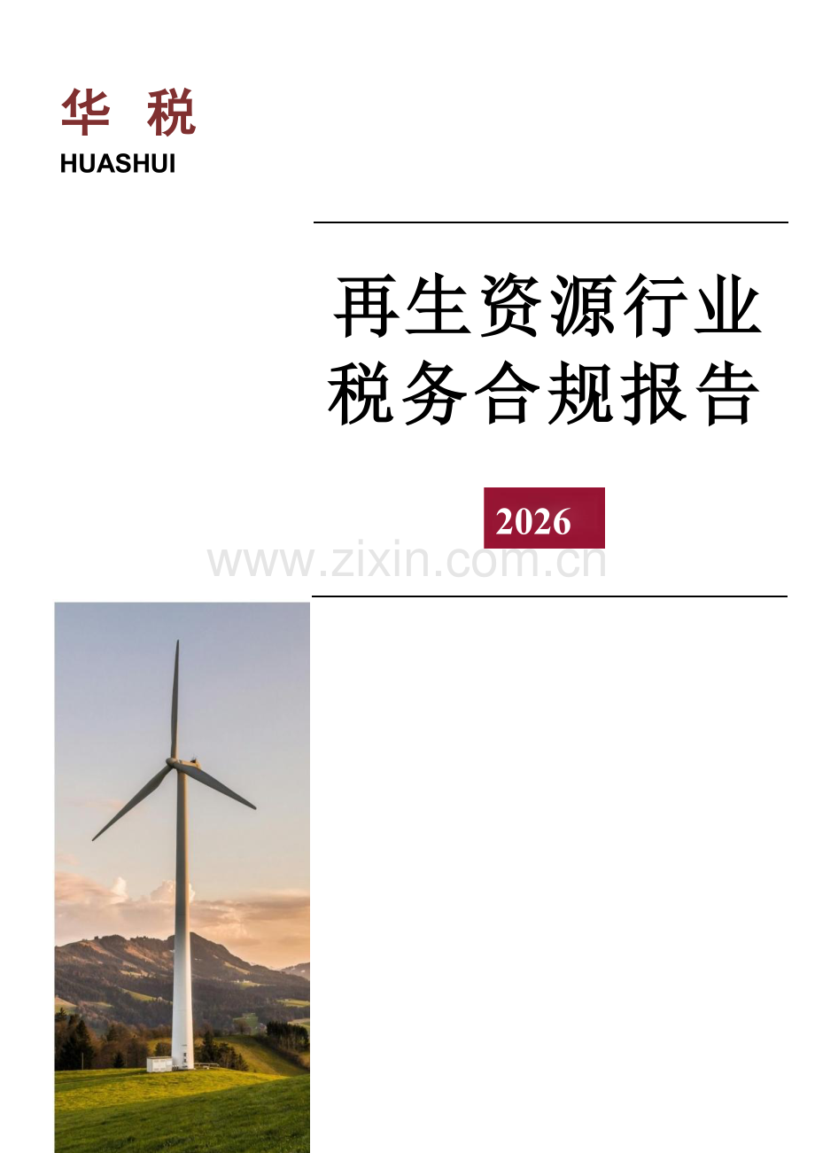 再生资源行业税务合规报告（2026）.docx_第1页