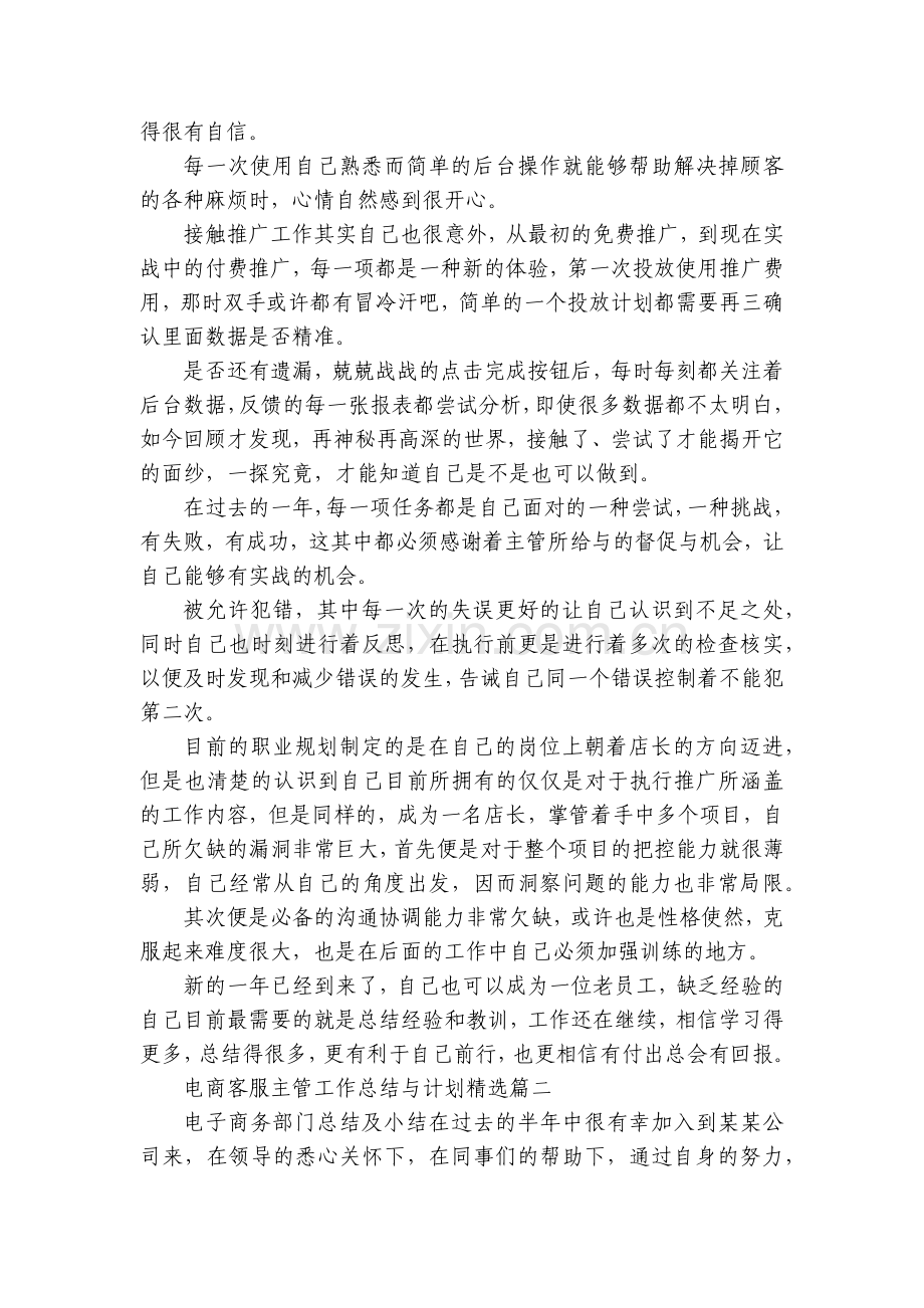 电商客服主管工作总结述职报告与计划.docx_第2页