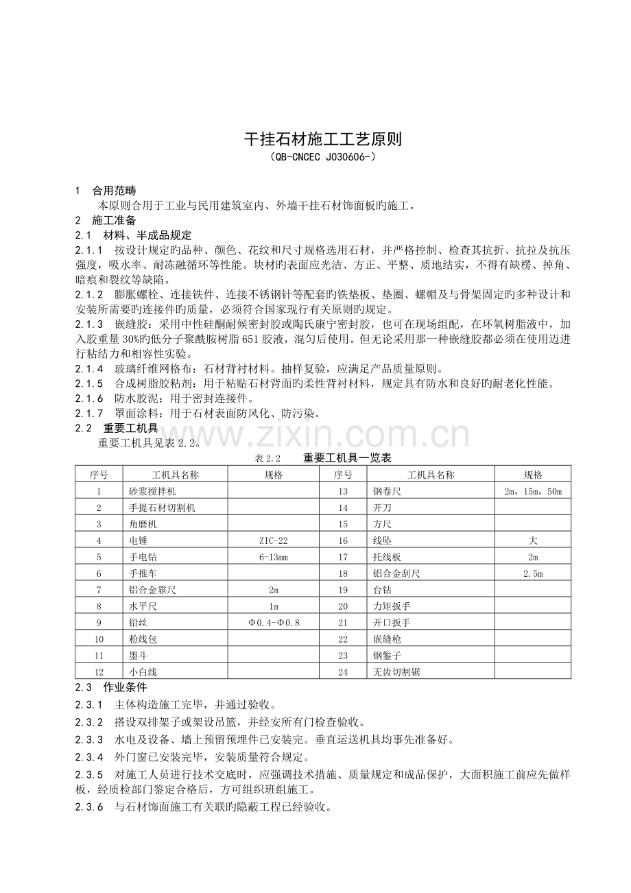幕墙干挂石材施工工艺流程.docx_第1页