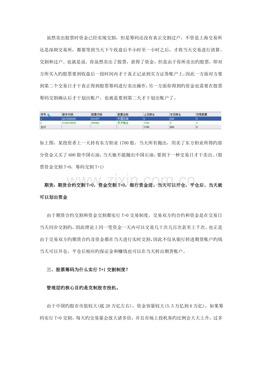 股票和期货的个差别交割制度的差别.docx_第2页