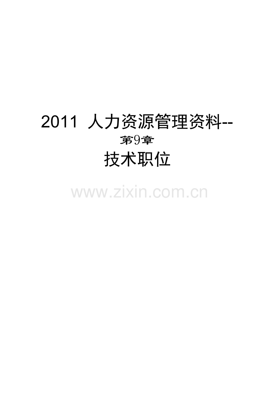 人力资源管理资料重点技术职位.docx_第1页
