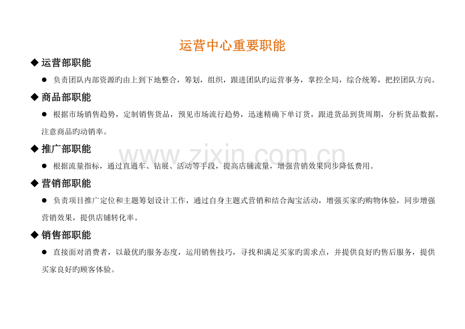 电子商务运营部企业组织结构及岗位基本职责.doc_第2页