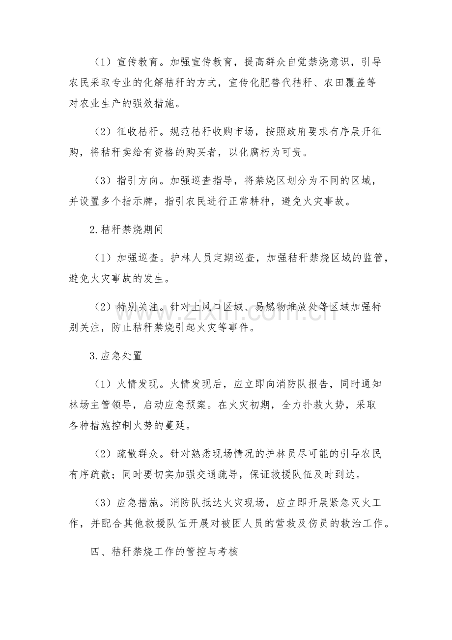 秸秆禁烧工作应急预案林场版.docx_第2页
