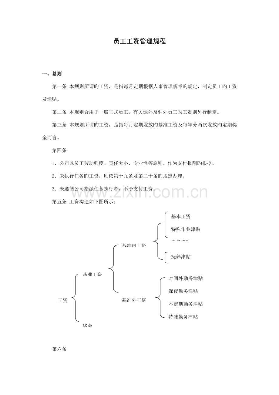 员工工资管理制度.docx_第1页