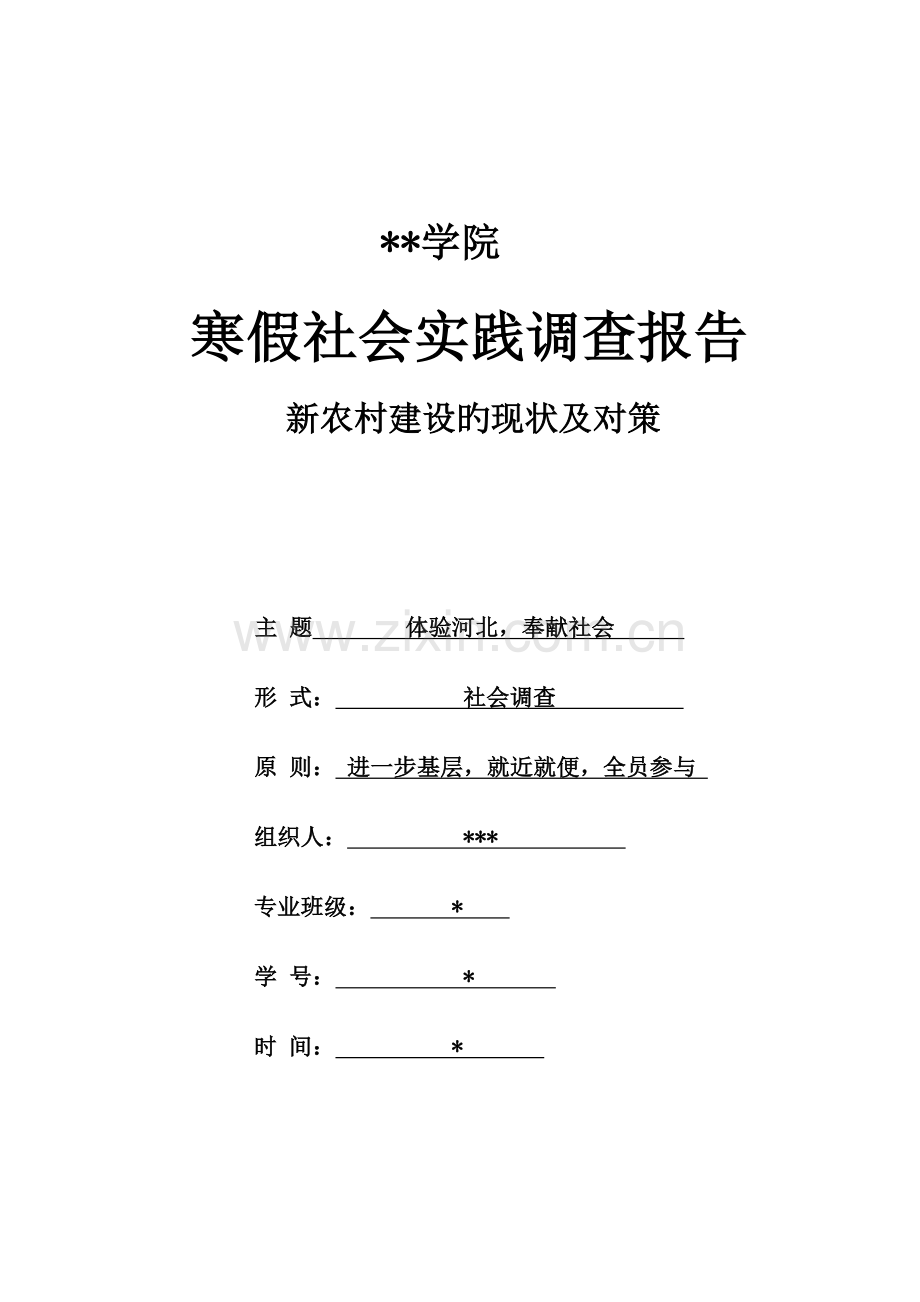 农村现状调查报告.docx_第1页