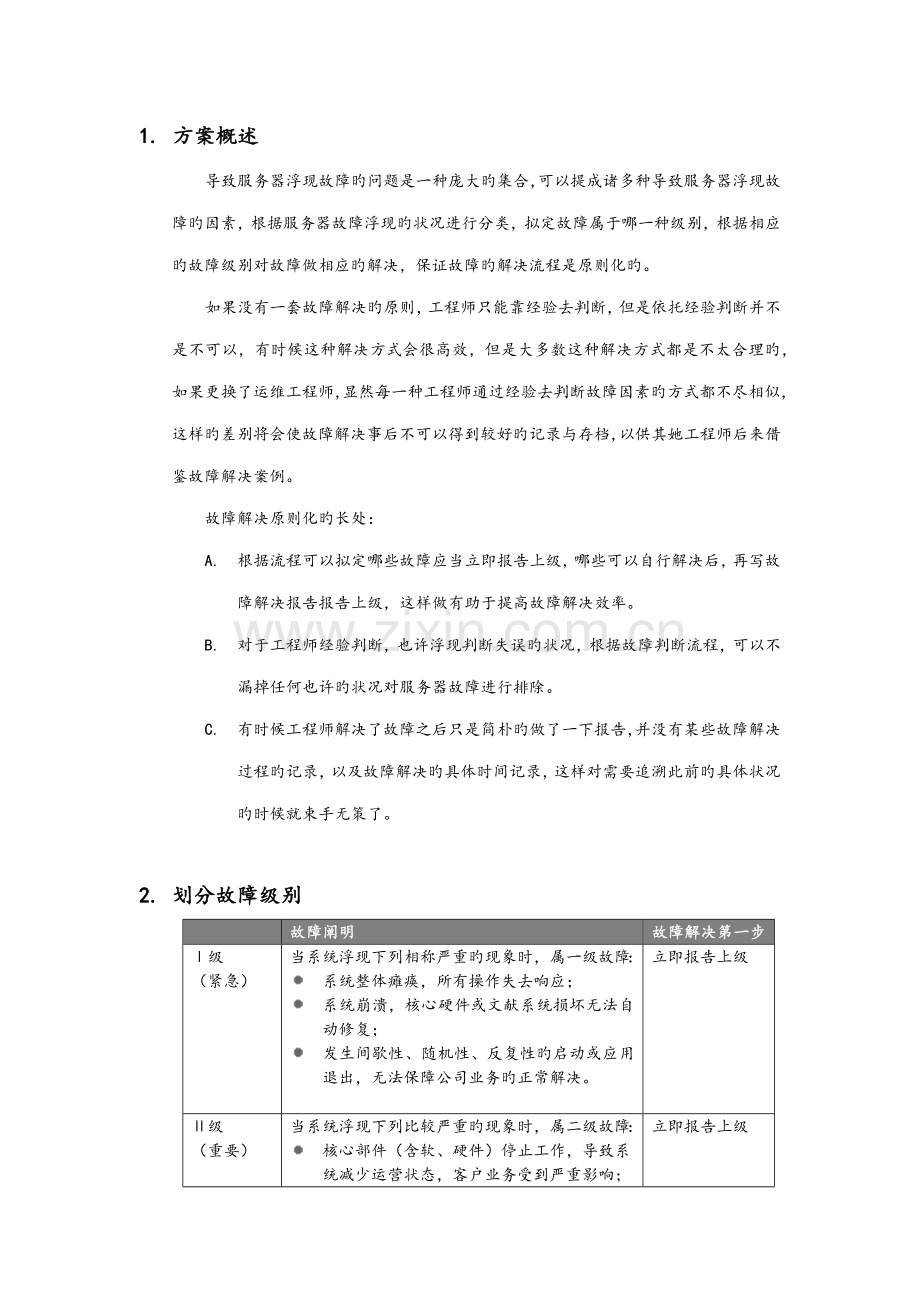 服务器故障应急响应方案说明.docx_第2页