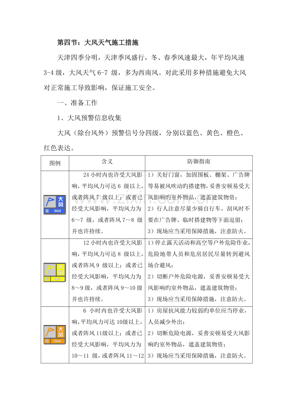 第四节大风天气施工措施.docx_第1页