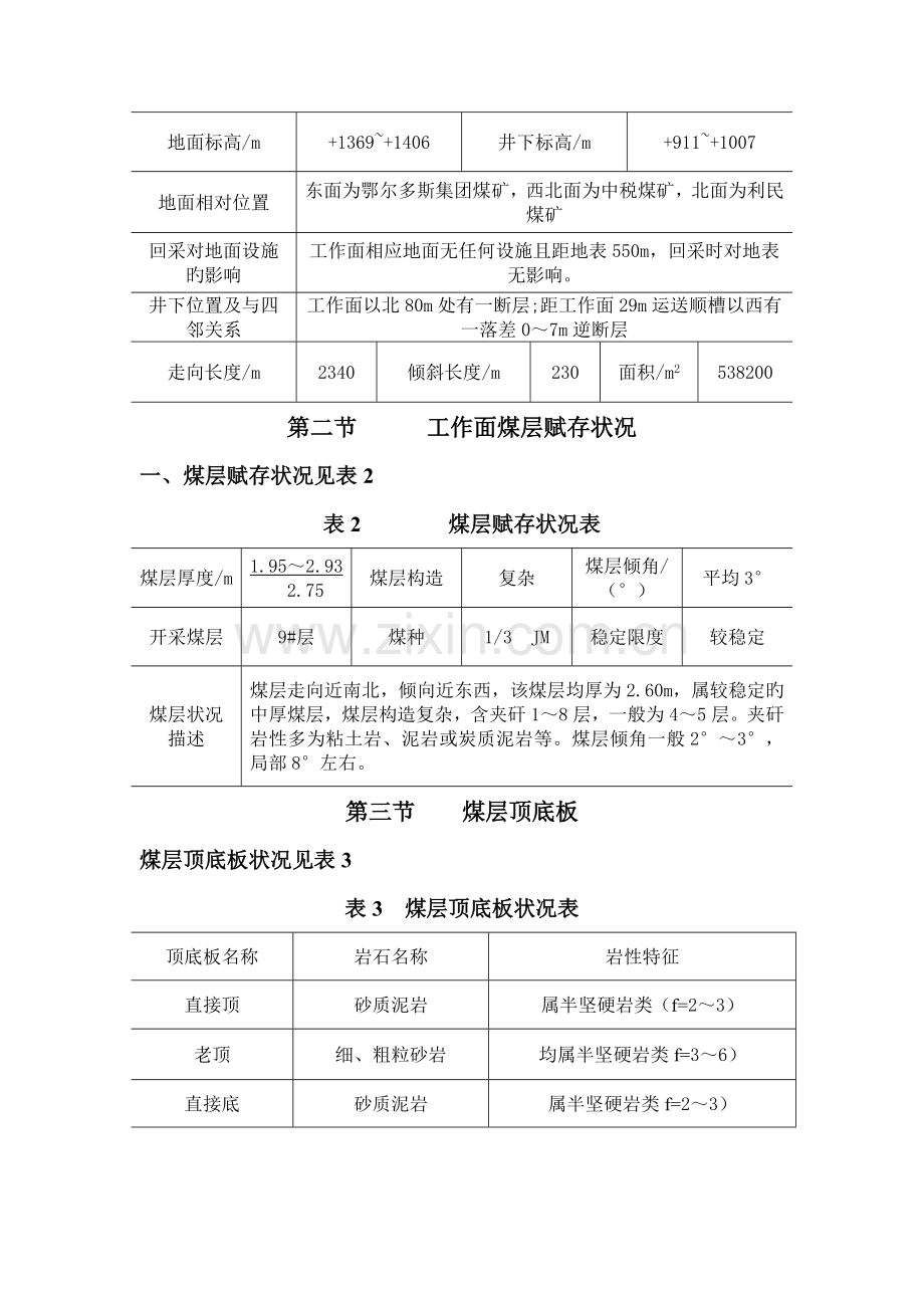 工作面作业专题规程模板.docx_第2页