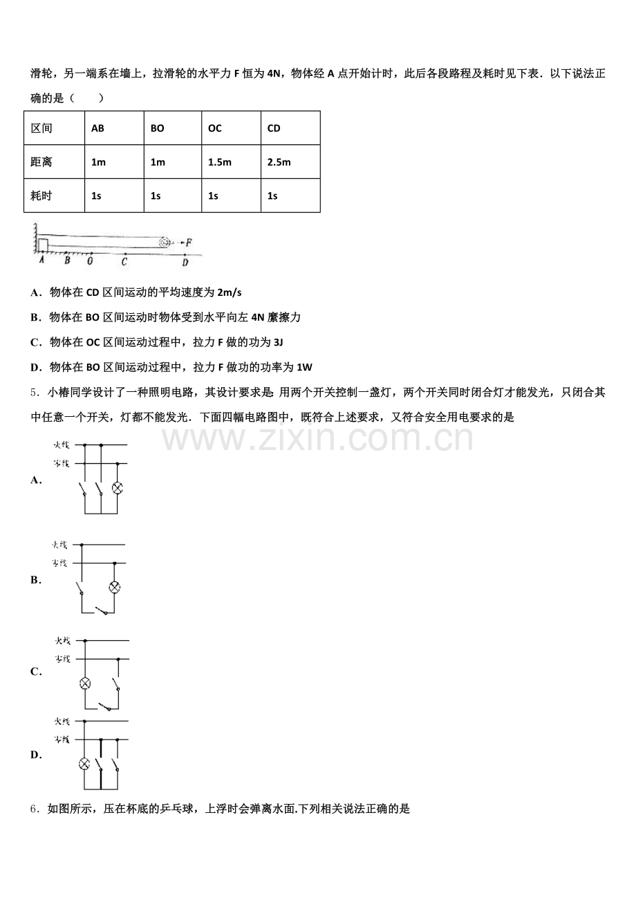 广西壮族自治区河池天峨县市级名校2025-2026学年初三物理试题复习作业含解析.doc_第2页