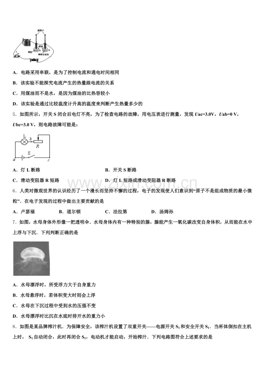 2025-2026学年临沧市重点中学初三下第二次联考物理试题含解析.doc_第2页