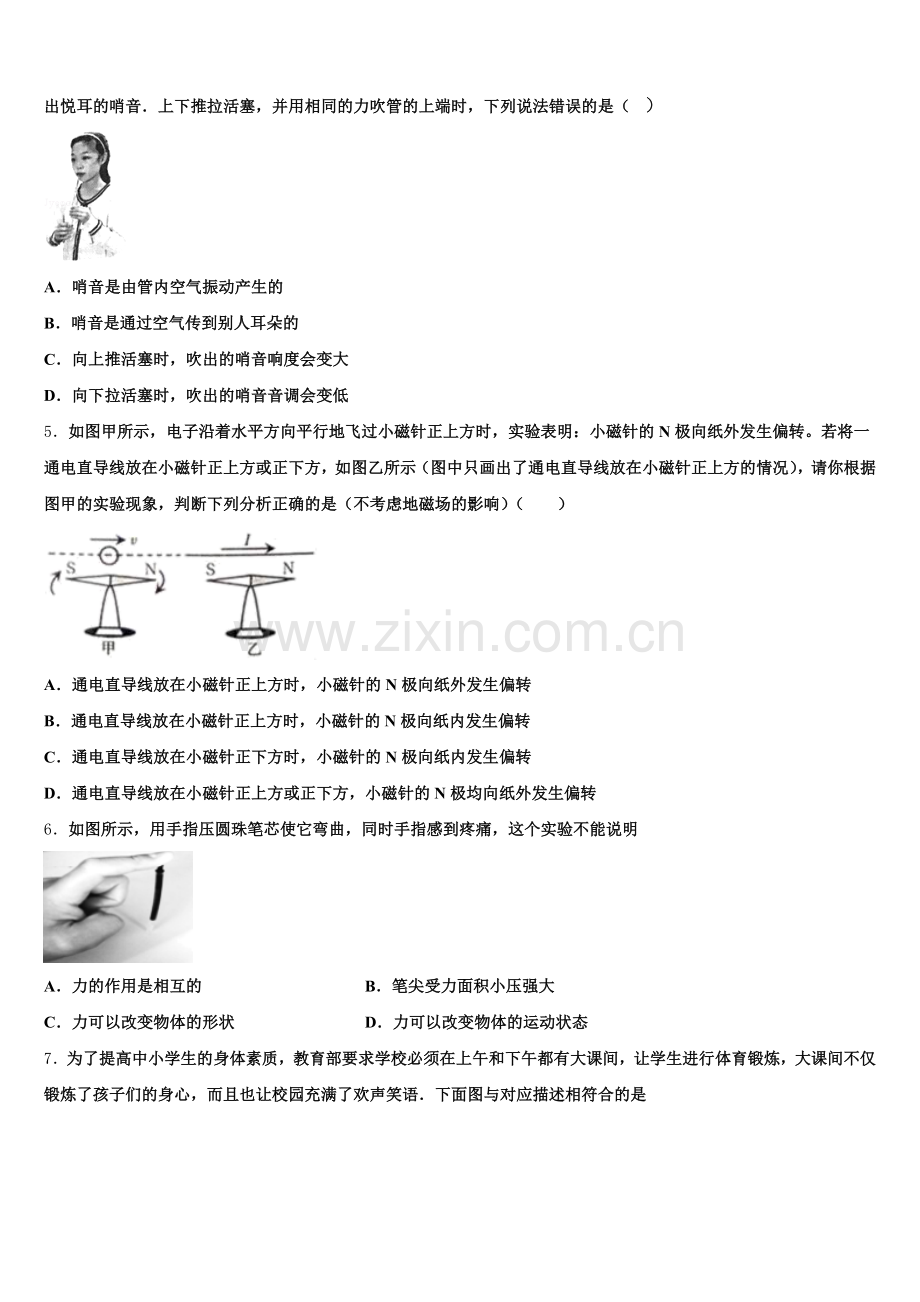 2026年江苏省淮安曙光双语校中考最后冲刺模拟（二）物理试题含解析.doc_第2页